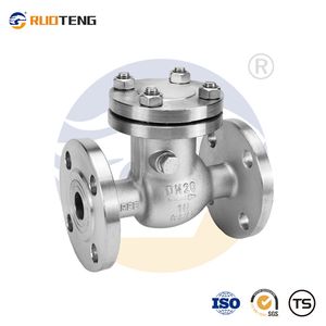 [Ruoteng] 150# ASME B16.5 RF Valve API 6D Anti-Static A216 Wcb Cast Carbon CF8 CF8m Swing Check Valve Flange End GB Pn16/40