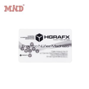 Custom Plastic PVC Business Cards Transparent Design for Sales