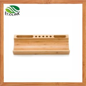 Bamboo Desktop Organizer Pen Holder Desk Organizer Document Holder