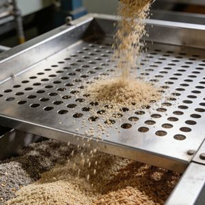 Consistent Mesh Accuracy OEM Custom Stainless Steel Perforated Mesh for Grain Screening