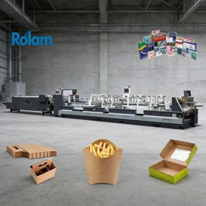 4/6 Points Glue Folding Gluing Machine (GK-1100GS) Bottom Lock Folder Gluer