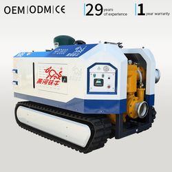 Remote-Controlled Robot Water Pump: 600m³/H High Flow Diesel Water Pump Self-Priming Pump for Emergency Flood Prevention and Drainage