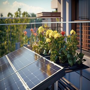 Hot-Selling Balcony Solar Power System with Mono Shingle Solar Panel for Home