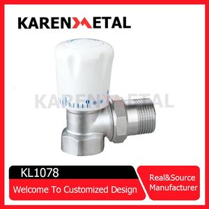 Premium Brass Manual Thermostatic Corner Valve for Heating Efficiency