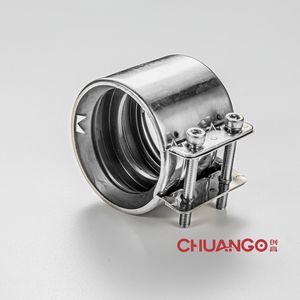 Stainless Flexible Shielded Type Cast Iron Cha No-Hub Pipe Coupling, DN150