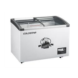 Factory Direct Sales Commercial Sliding Top Glass Door Ice Cream Freezer