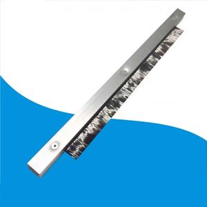 Customized Aluminum Profile Holder Anti Static Bristles Strip Brush with Cleaning Tool
