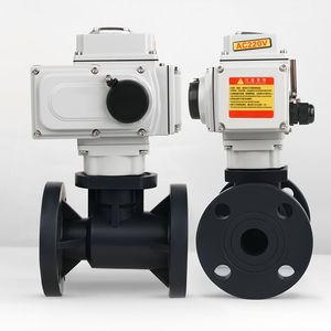 Made in China Factory Manufactured High Quality High Performance Leak-Proof FRPP Electric Flanged Ball Valve for Water Supply and Industrial Pipeline