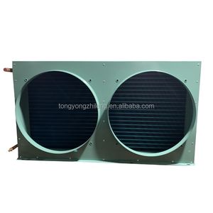 Zhongyong Two Fan Air Cooled Copper Condenser for Cold Room Refrigeration