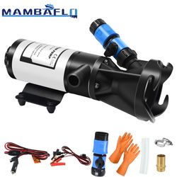 Mambaflo Thermally Protected 12V DC 12gpm Portable Macerator Pump RV Marine Sewage Waste Water Toilet Pump