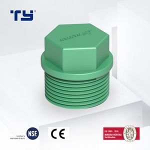 PPR/Plastic Piping Systems Pipe Tube Fitting Male Plug with DIN8077/8088 Standard