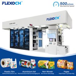 8 Colors Label Servo Motor Flexographic Printer