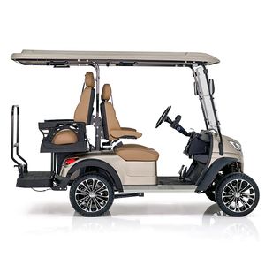 Safe Travelling Responsive Brakes Golf Cart with High-Back Rest