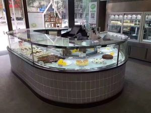 Corner Refrigerated Display Case for Unique Bakery Presentations