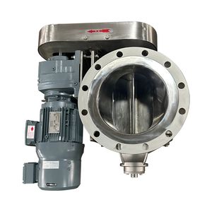 Acid Resistant Pneumatic Controlled Sealed Industrial Round Flange Rotary Valve
