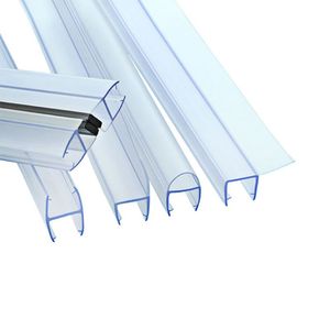 Custom Clear Plastic Shower Bathroom Waterproof PVC Glass Door Frame Sealing Strip