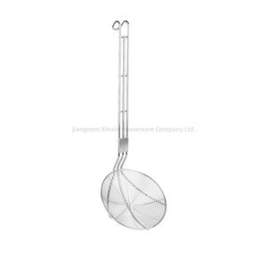 Round Filter Square Wire Strainer with Long Handle Stainless Steel Kitchen Skimmer Kitchen Utensil Tools