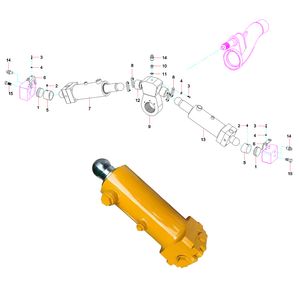 Hydraulic Swing Plunger Cylinder Concrete Pump Parts for Pumping System Swing Mechanism