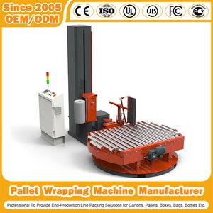 Inline/Oneline Wrapping Machine Manufacturer Automatic Film Packing Strapping/Stretch Horizontal Roll Rotary Arm Top Push Shrink Pallet Wrapping Carton Machine