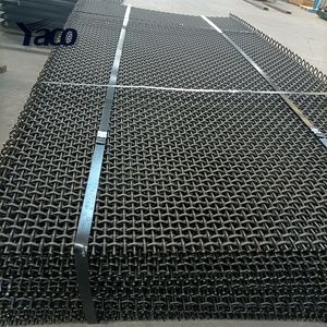 Wear Resistant 65mn Steel Mine Vibrating Crimped Screen Filter Mesh for Sand Gravel Stone Quarry Crusher