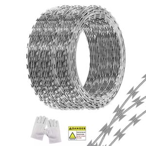 China Manufacturing Galvanized Concertina Razor Barbed Wire for Industrial
