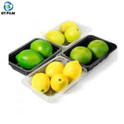 Vegetable Fruit Meat Plastic Tray Disposable Sealable Pet Film Food Grade Frozen Fresh Packaging Box