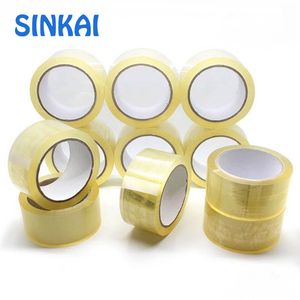 Cheap BOPP Adhesive Packing Tape with Waterproof Acrylic White Sealing Glue Cart