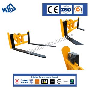 Excavator Attachment Hydraulic Multi-Purpose Pallet Fork for Moving Lifting and Transporting