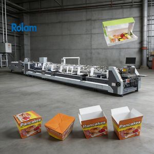 Food Box Folder Gluer Machine Biscuit Box Folder Gluer Machine