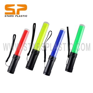 LED Traffic Control Safety Baton Light Wand Light Safety Lighted Stick Bottle Bottom Flash Steady Function Traffic LED Strobe