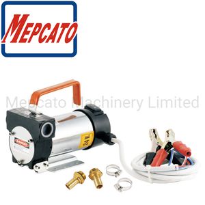 12V/24V Small Cast Iron Oil Diesel Transfer DC Pump for Mobile Machines Construction Vehicles Oil Tank Refueling