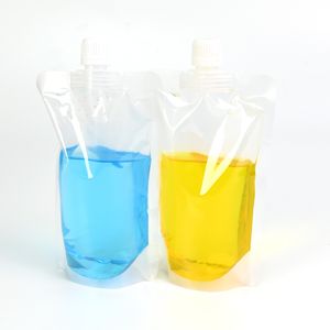 Transparent or Custom Liquid Stand up Spout Pouch Bag with Spout Plastic Pouch