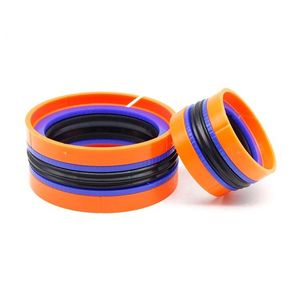 Durable Compact Hydraulic Seal with Rubber for Piston Systems