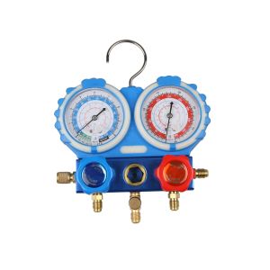 Yellow Tube Refrigeration Manifold Pressure Gauge Aircond R132A Parts CT-536 Service
