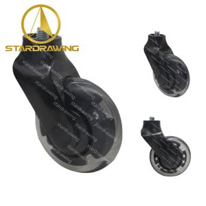 Stardrawing 75mm 3inch Furniture Caster Wheel Transparent PU Swing Scooter Wheels Caster