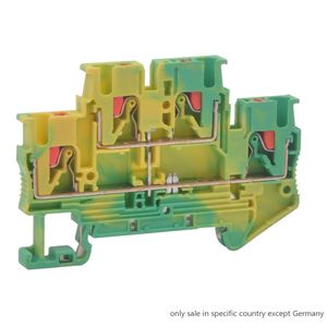 Pttb2.5 Double-Layer Push-in Spring Connection DIN Rail Phoenix Ground Terminal Blocks