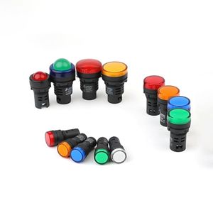 22mm Plastic LED Indicator Light with Signal and Emergency Function