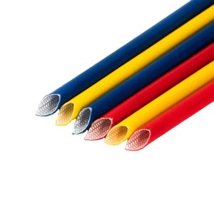 Fiberglass Sleeve Coated Silicone Electrical Insulation 2753 Material Silicone Resin Coated Fiberglass