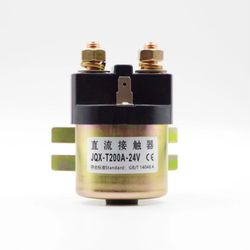 Jqx-T200A DC Contactor 200A 24V Continuous Duty Solenoid Relay for Golf Cart Forklift Electric Vehicle