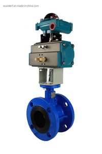 Single Flanged Concentric Butterfly Valve with Pneumatic Actuator