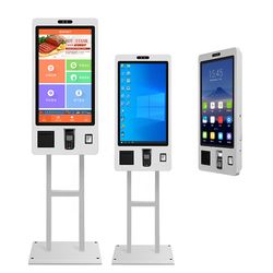Kfc Mcdonald's Restaurants Fast Food POS System 32inch Touch Screen Self Service Meal Ordering Bill Payment Freestanding Kiosk