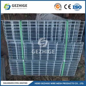 Gezhige Q235B S235 S275jr A36 Material Hot-Dipped Galvanized Steel Grating Manufacturers Galvanized Steel Grating 25X3mm China Galvanized Plain Steel Grating