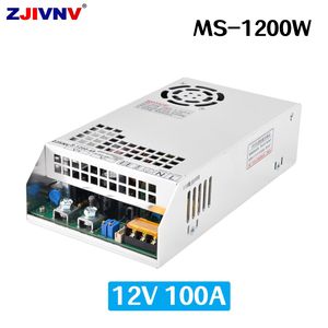 High Power 1200W 12V 100A Switching Power Supply for Industrial, LED Used AC 110V or 220V Input AC to DC Ms-1200-12