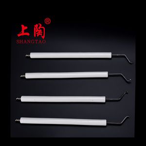Glazed Alumina Ceramic Double Ignition Electrode