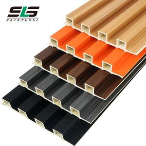 Free Samples Eco Friendly LED Wooden Fireproof Decoration De WPC Interiores Wall Panels