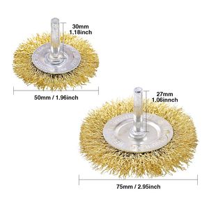 Drill Rotary Tools Brass Wheels Brushes for Polishing