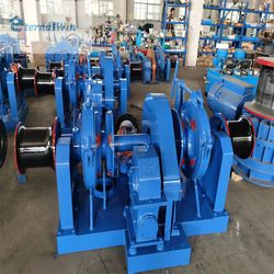 120kn Marine Electric Single Drum Mooring Winch with Warping End with Diesel Engine