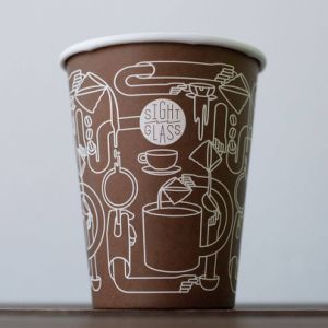 Single Wall Paper Tea Cups 12oz Hot Drink Paper Coffee Cup