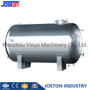 Sanitary Stainless Steel Horizontal Pure Water Storage Tank