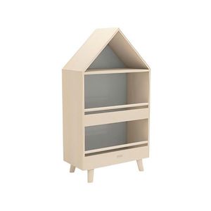 Delightful Rubber Wood Kids Furniture with Open Shelves for Kids